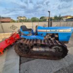 Tractor de orugas Landini 5500 con fresadora rotativa